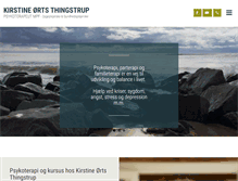 Tablet Screenshot of kirstine-oerts.dk